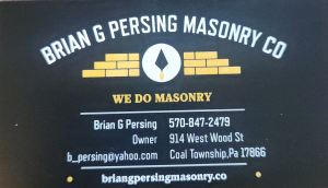 Sponsor Logo for Brian G Persing Masonry Co