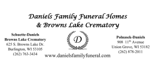 Sponsor Logo for Daniels Family Funeral Homes