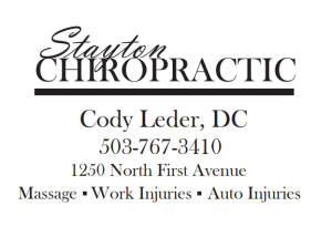 Sponsor Logo for Stayton Chiropractic