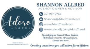 Sponsor Logo for Shannon Allred at Adoro Travel