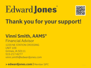 Sponsor Logo for Edward Jones - Vinni Smith, AAMS