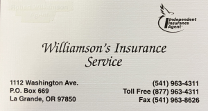 Sponsor Logo for Williamson Insurance