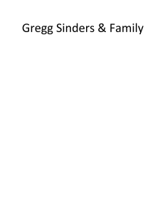 Sponsor Logo for Silver Level Sponsor: Gregg Sinders & Family