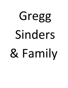 Sponsor Logo for Silver Level Sponsor:  Gregg Sinders & Family