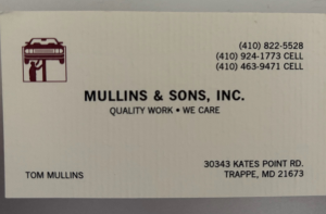 Sponsor Logo for Mullins & Sons Inc