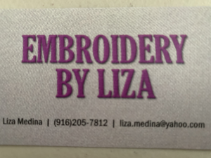 Event Sponsor Logo for Embroidery by Liza