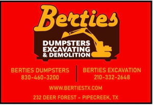 Sponsor Logo for Berties Excavation and Demo
