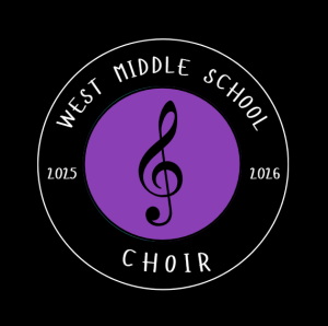 Logo for West Middle School Choir