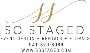 Sponsor Logo for So Staged Event Design + Rentals + Florals