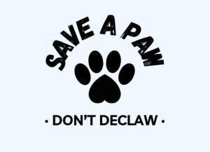 Sponsor Logo for Save A Paw * DON"T DECLAW *