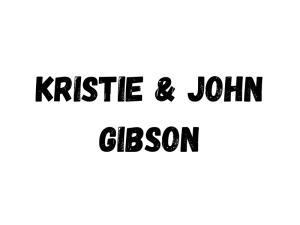 Sponsor Logo for Kristie & John Gibson