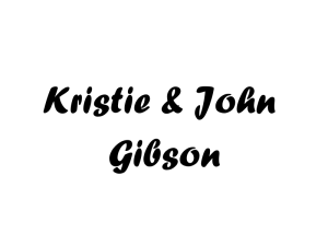 Sponsor Logo for Kristie & John Gibson