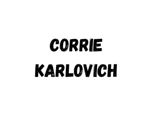 Sponsor Logo for Corrie Karlovich