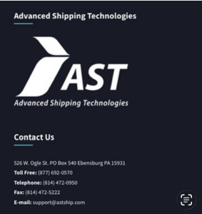 Sponsor Logo for Advanced Shipping Technologies
