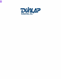 Sponsor Logo for Dunlap Industries, Inc.