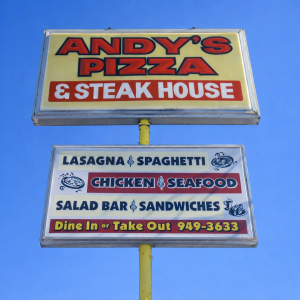 Sponsor Logo for Andy's Pizza & Steakhouse