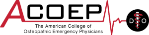 Sponsor Logo for American College of Osteopathic Emergency Physicians