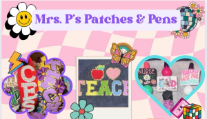 Sponsor Logo for Mrs. P's Patches & Pens