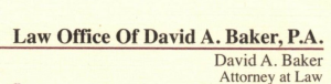 Sponsor Logo for Law Office of David A Baker