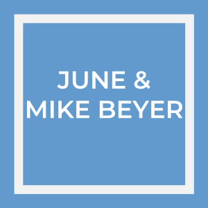 Thank you to our Sponsor Logo for June and Mike Beyer