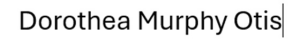 Sponsor Logo for Dorothea Murphy Otis