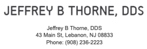 Sponsor Logo for Jeffrey B. Thorne, DDS