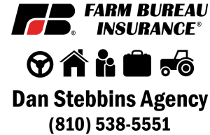 Race Sponsor Logo for Farm Bureau Insurance-Dan Stebbins Agency