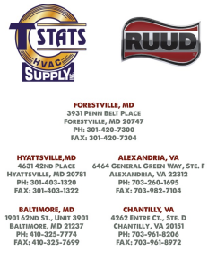 Sponsor Logo for T STATS HVAC Suplly RUUD