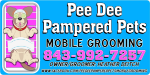 Sponsor Logo for Pee Dee Pampered Pets Mobile Grooming