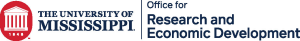 Sponsor Logo for University of Mississippi Office for Research and Economic Development