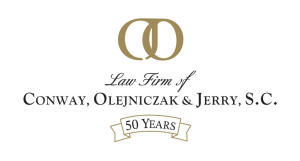 Sponsor Logo for Law Firm of Conway, Olejniczak & Jerry, S.C.