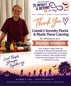Sponsor Logo for Connie’s Serenity Florist and Mystic Flavor Catering