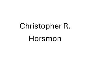 Sponsor Logo for Christopher R. Horsmon