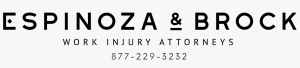 Sponsor Logo for Espinoza & Brock work injury attorneys