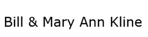 Sponsor Logo for Bill & Mary Ann Kline