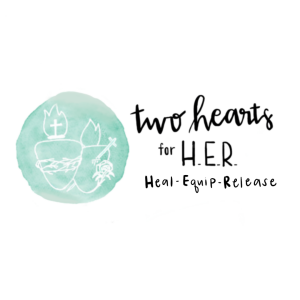 Logo for Two Hearts for HER Counseling & Healing Ministry