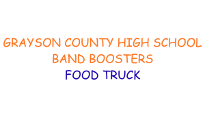 Sponsor Logo for Grayson County High School Band Boosters Food Truck