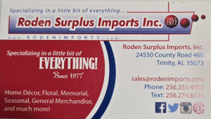 Sponsor Logo for Roden Surplus Imports Inc.