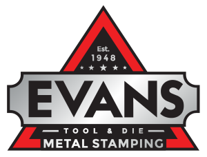 Logo for Evans Tool & Die, Evans Metal Stamping, Evans Laser Cutting