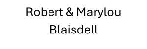 Sponsor Logo for Robert & Marylou Blaisdell