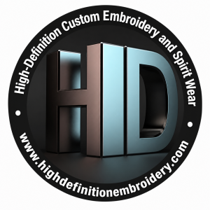 Logo for High-Definition Custom Embroidery and Spirit Wear