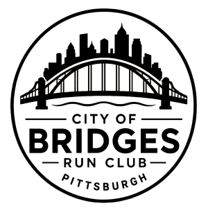 Logo for City of Bridges Run Club