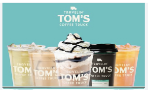 Vendor Logo for Travelin' Tom's Coffee