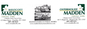 Sponsor Logo for Madden Family Funeral Homes - Osterhoudt Madden & Westcott Madden