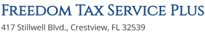 Crestview XC Sponsor Logo for freedom tax