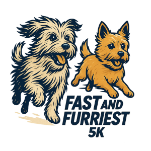 Logo for Fast and the Furriest 5k