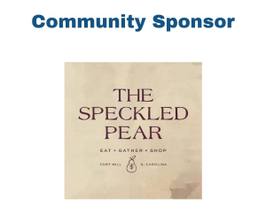 Sponsor Logo for The Speckled Pair