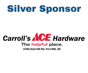 Sponsor Logo for Carroll's Ace Hardware