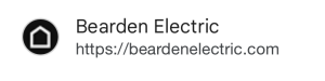 Logo for Bearden Electric