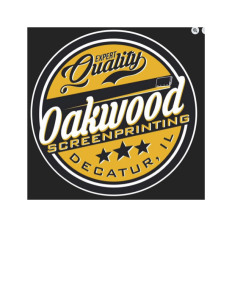 Sponsor Logo for Oakwood Screen Printing Decatur, IL